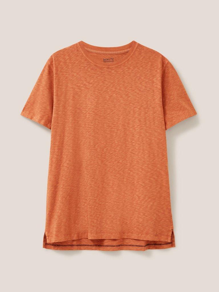 Abersoch Short Sleeve Tee in DK ORANGE - FLAT FRONT