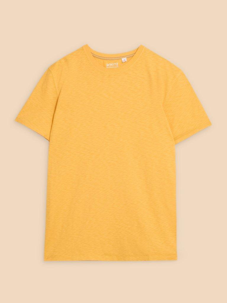 Abersoch Short Sleeve Tee in DK YELLOW - FLAT FRONT