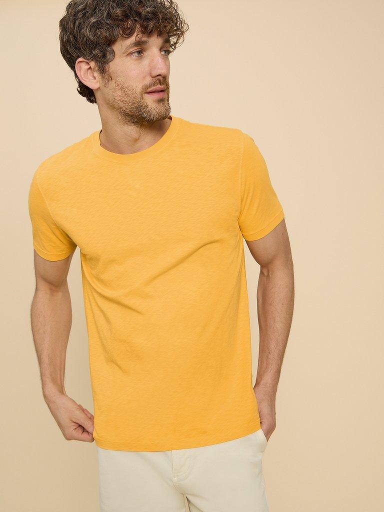 Abersoch Short Sleeve Tee in DK YELLOW - LIFESTYLE