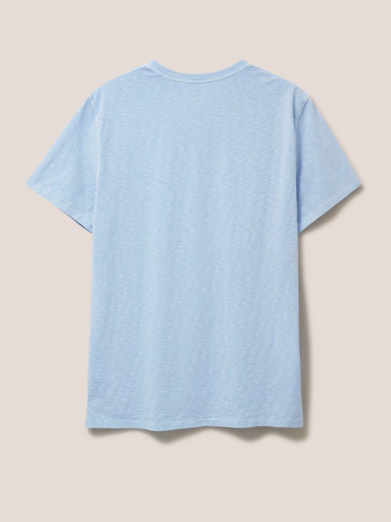 Abersoch Short Sleeve Tee in LGT BLUE - FLAT BACK