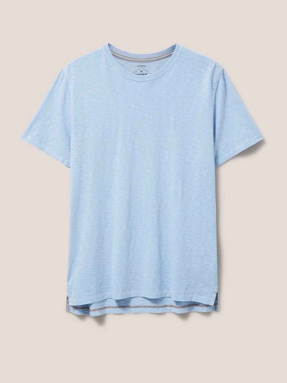 Abersoch Short Sleeve Tee in LGT BLUE - FLAT FRONT