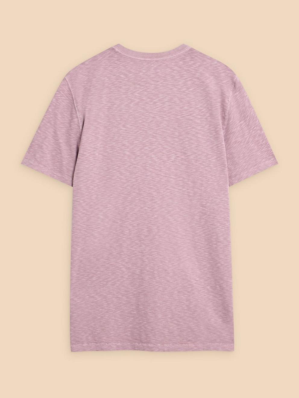 Abersoch Short Sleeve Tee in LGT PURPLE - FLAT BACK