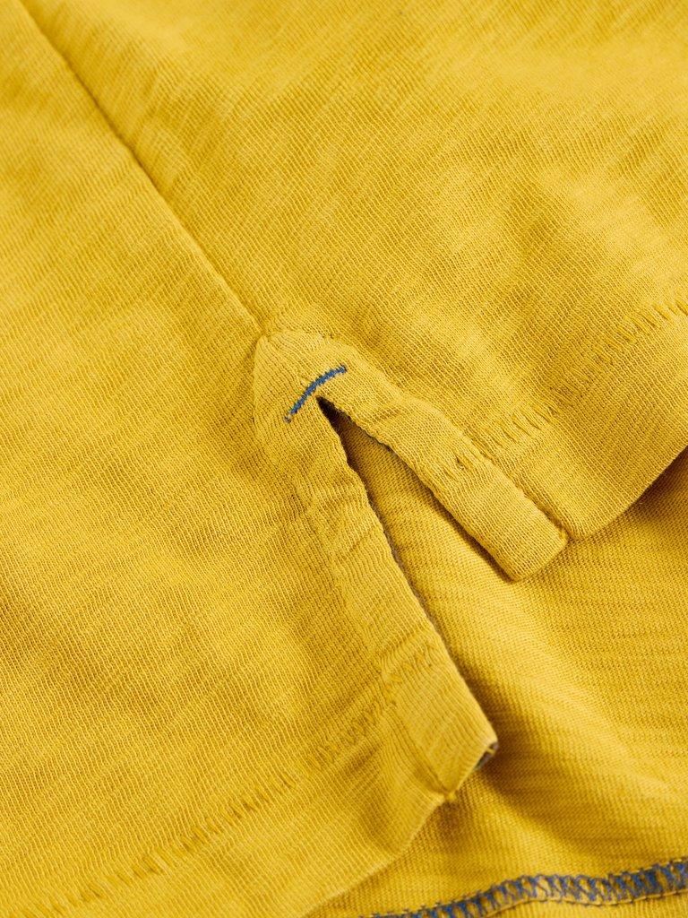 Abersoch Short Sleeve Tee in LGT YELLOW - FLAT DETAIL