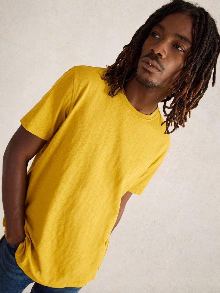 Pale yellow crew neck online