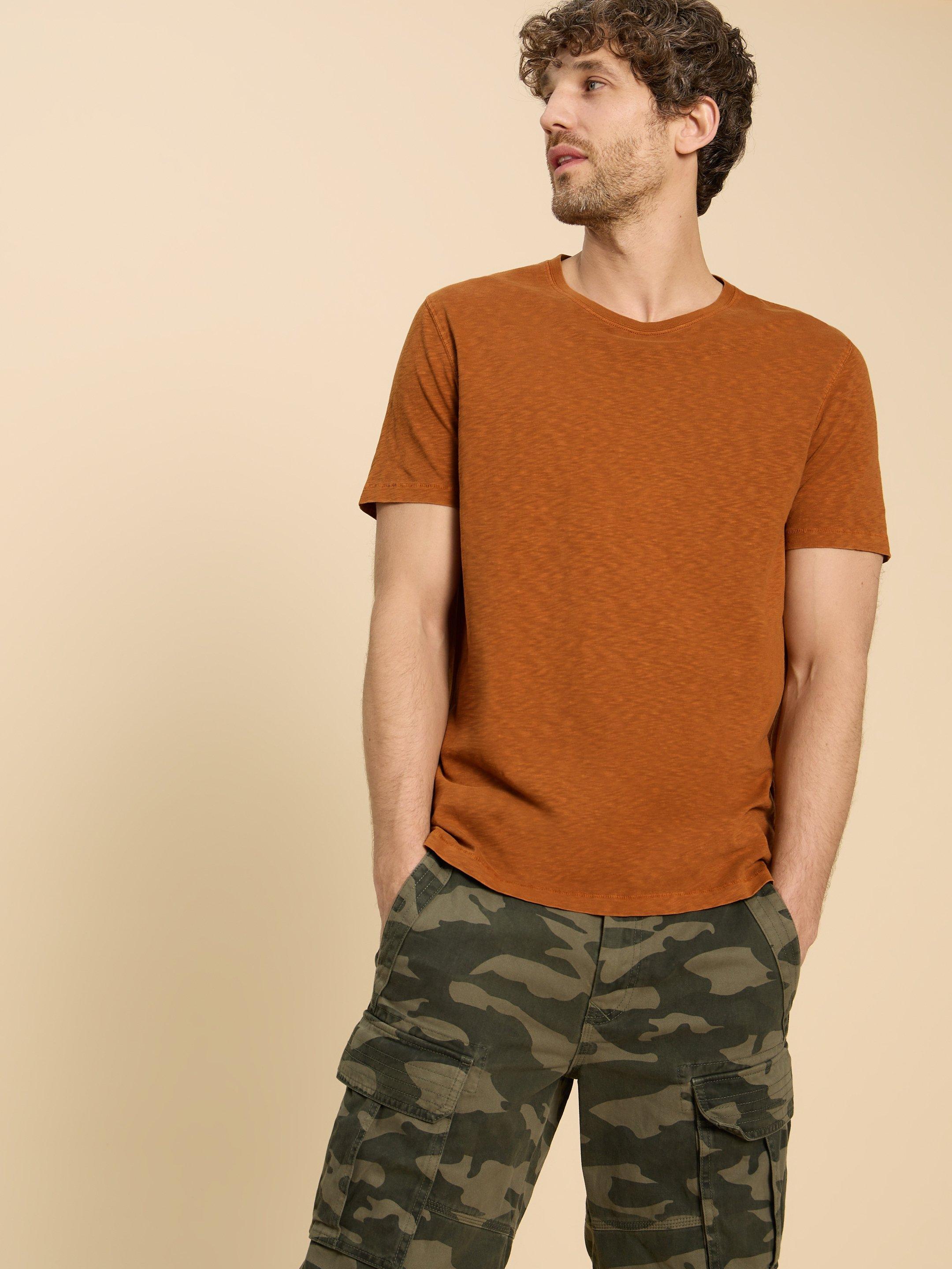 Abersoch Short Sleeve Tee in MID TAN - LIFESTYLE