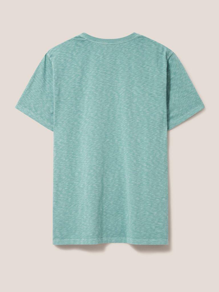 Abersoch Short Sleeve Tee in MINT GREEN - FLAT BACK