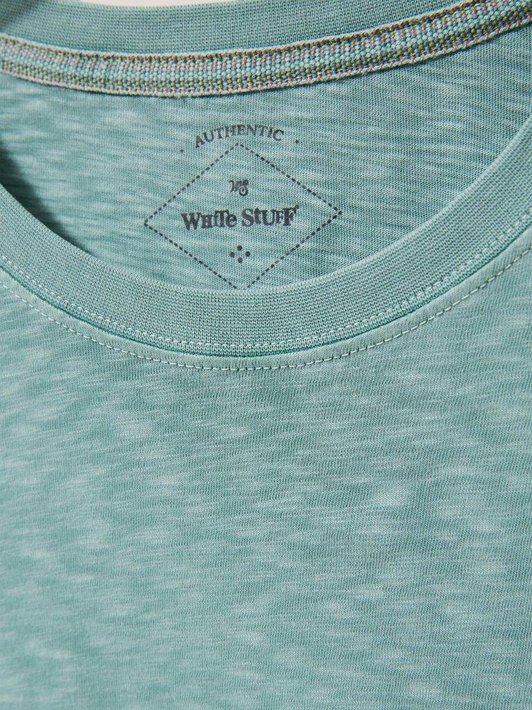 Abersoch Short Sleeve Tee in MINT GREEN - FLAT DETAIL