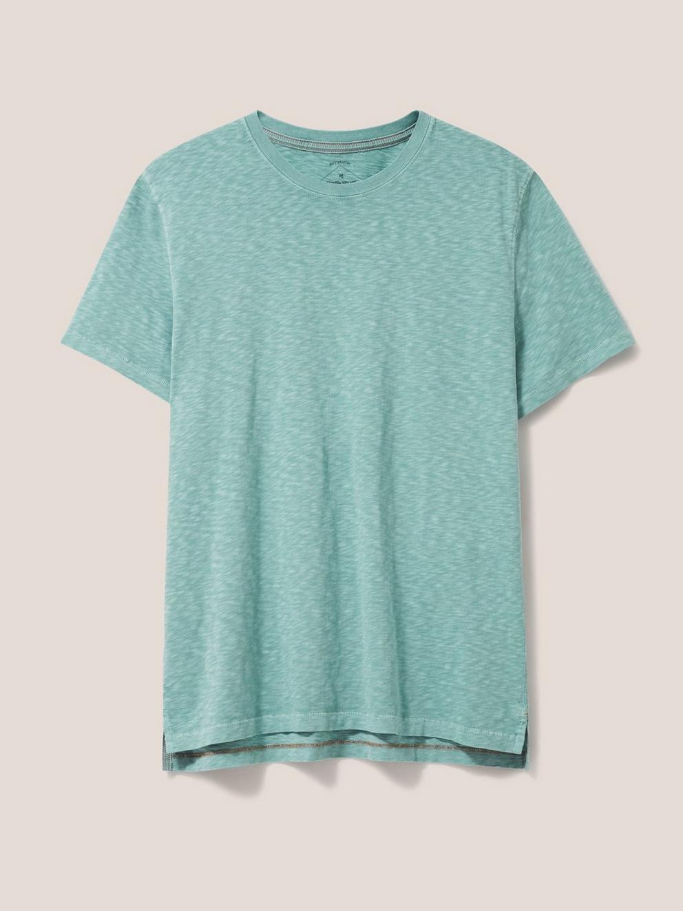 Abersoch Short Sleeve Tee in MINT GREEN - FLAT FRONT