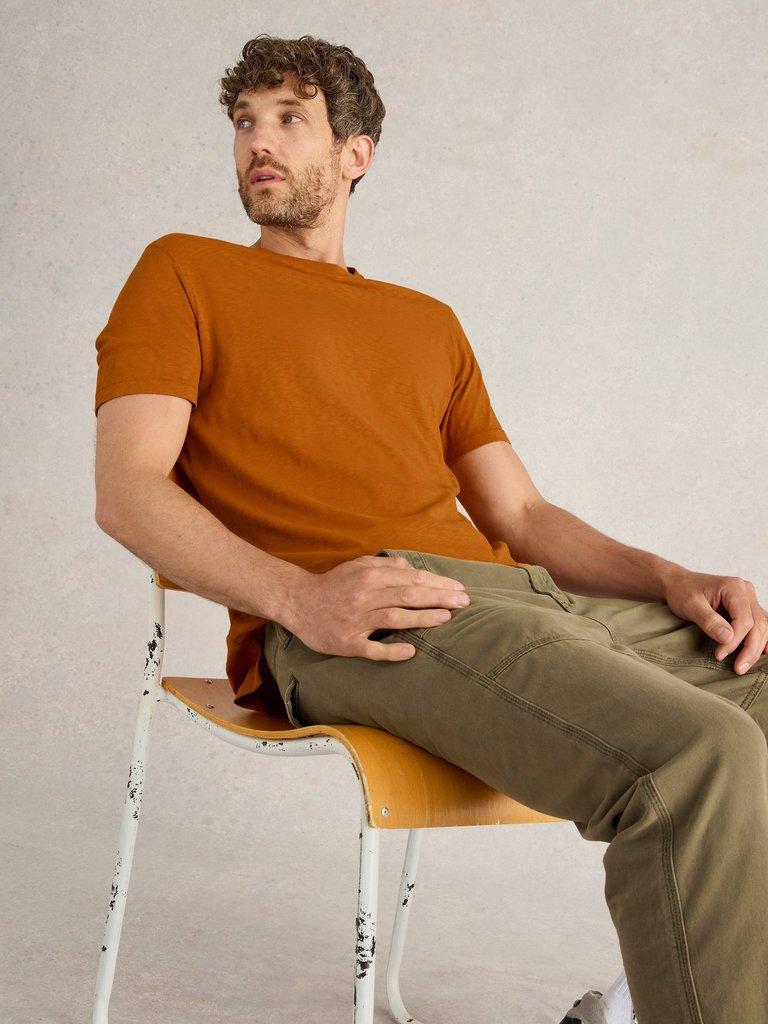 Abersoch Short Sleeve Tee in ORANGE - LIFESTYLE