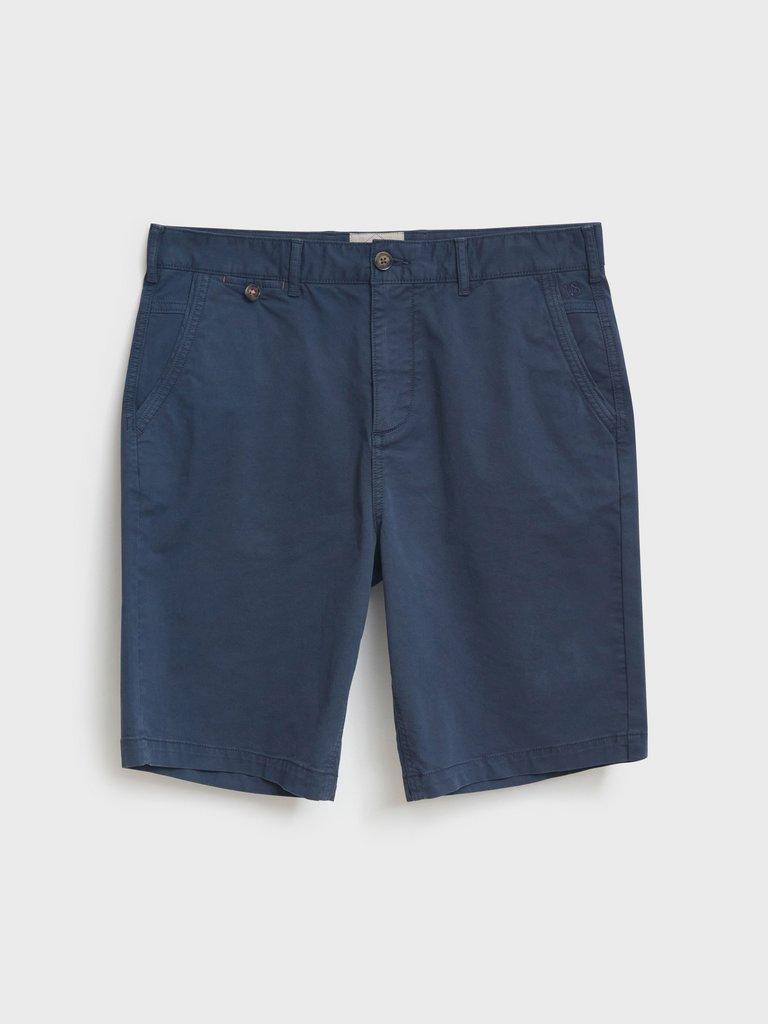 Sutton Organic Chino Shorts in DARK NAVY - FLAT FRONT