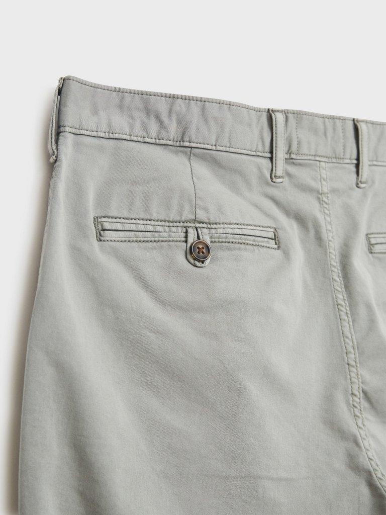Sutton Organic Chino Shorts in LIGHT GREY | White Stuff