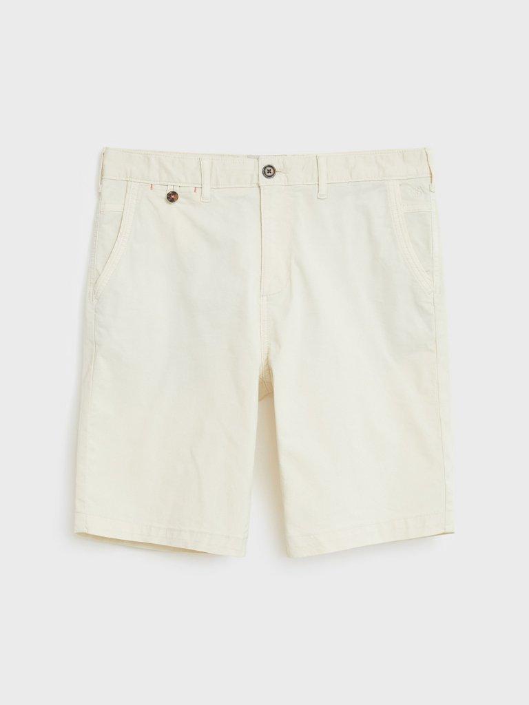 Sutton Organic Chino Shorts in NATURAL WHITE | White Stuff