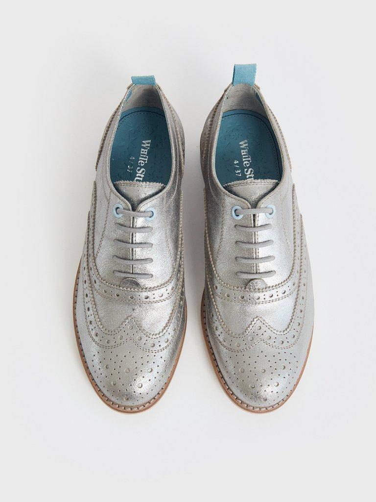 Silver cheap brogues womens