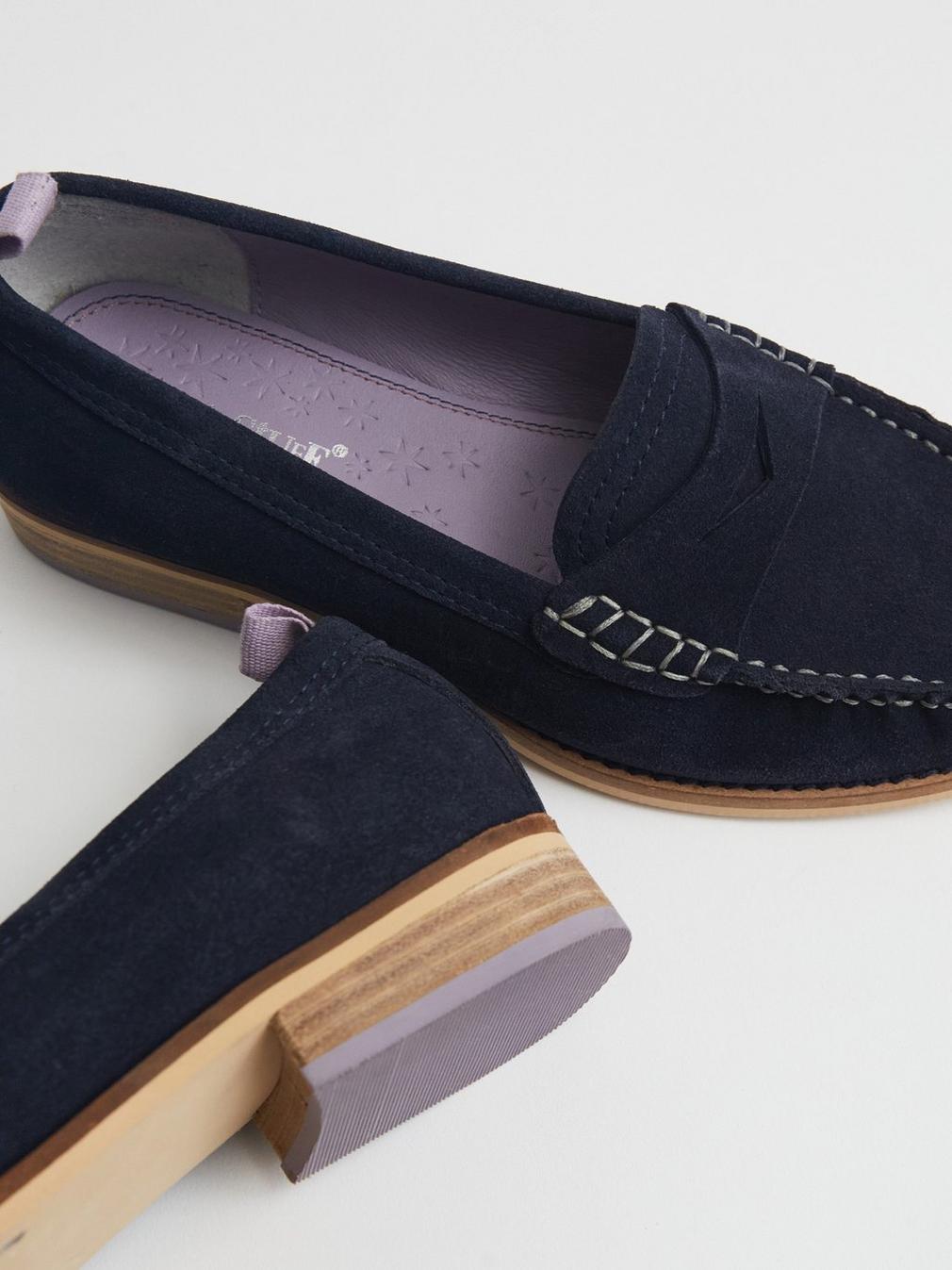 Eden Loafer in DARK NAVY - FLAT BACK