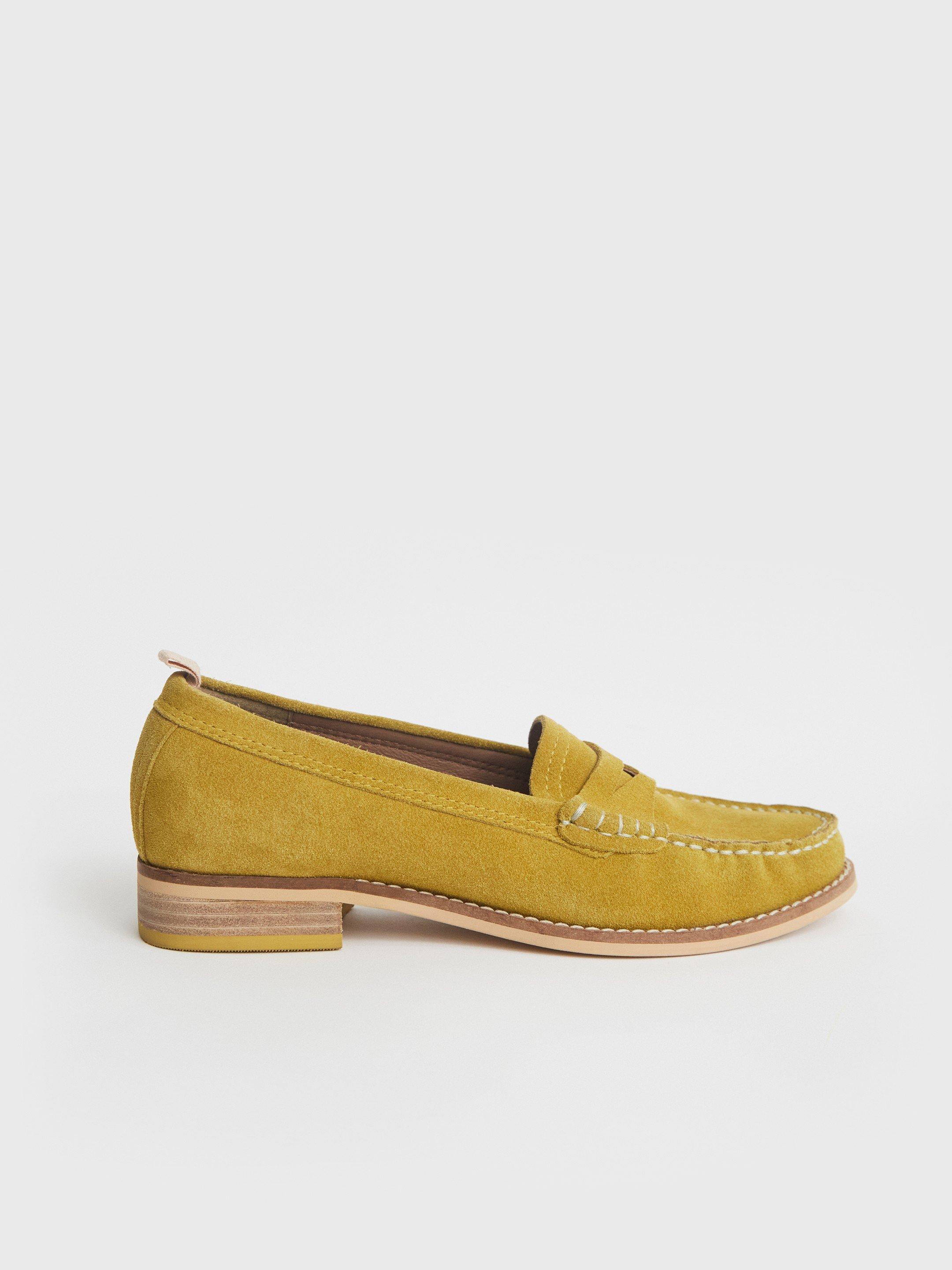 Mens yellow clearance suede loafers