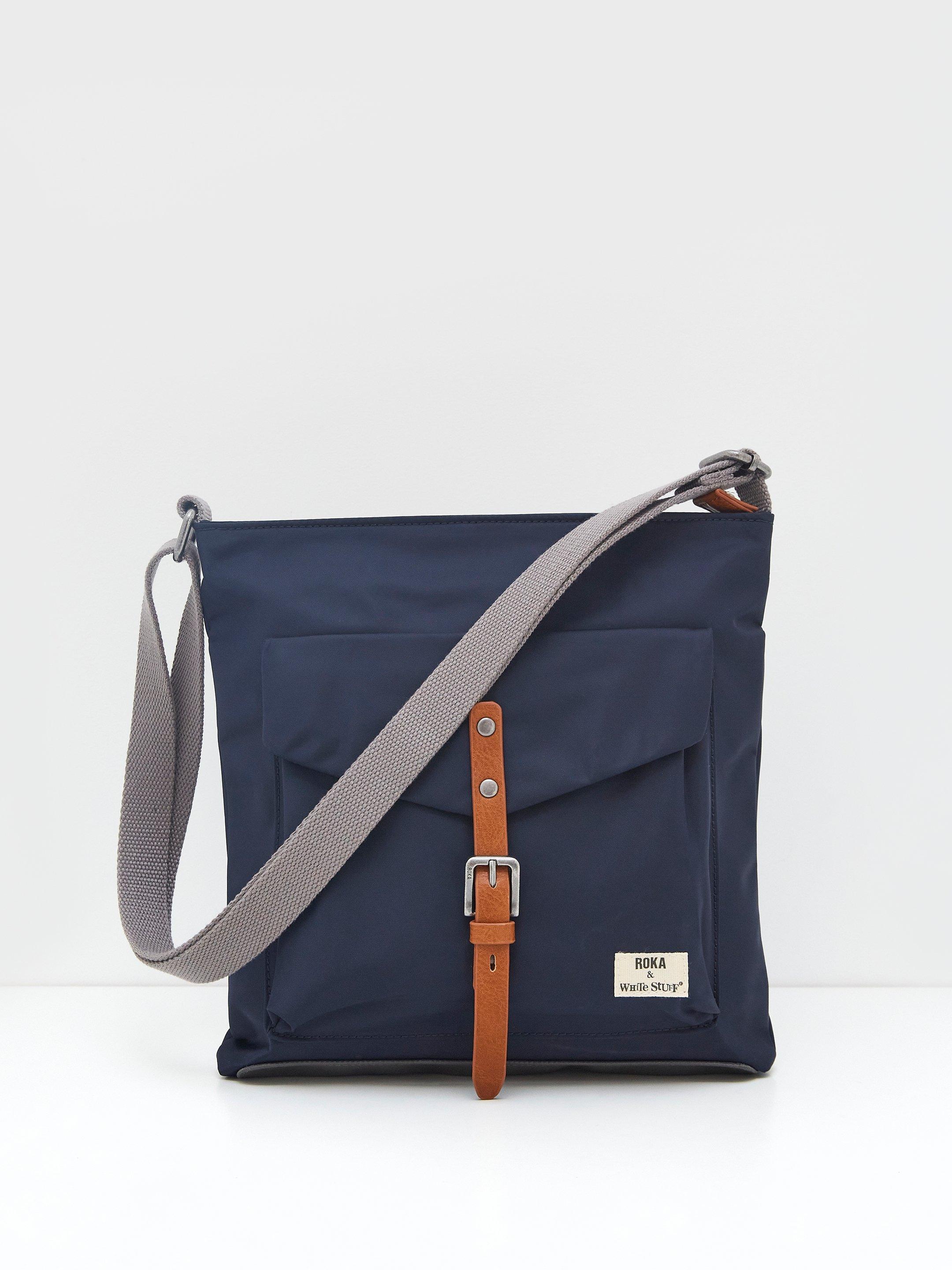 Recycled Roka Kennington C Bag in DARK NAVY White Stuff