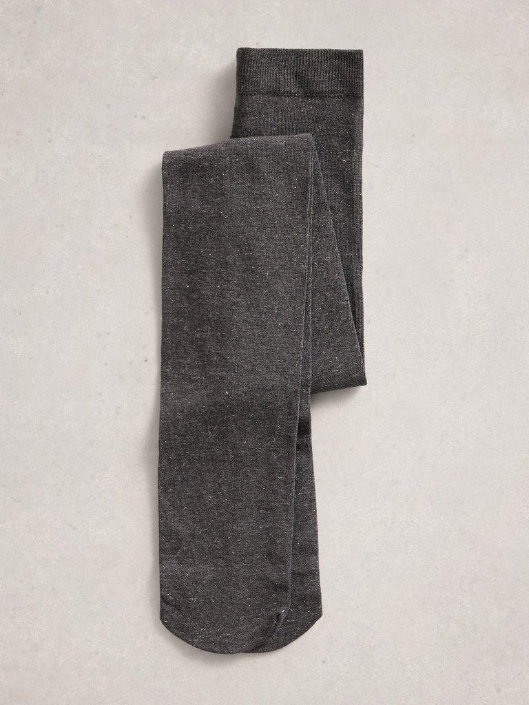 Sienna Sparkle Tights in CHARC GREY - FLAT DETAIL