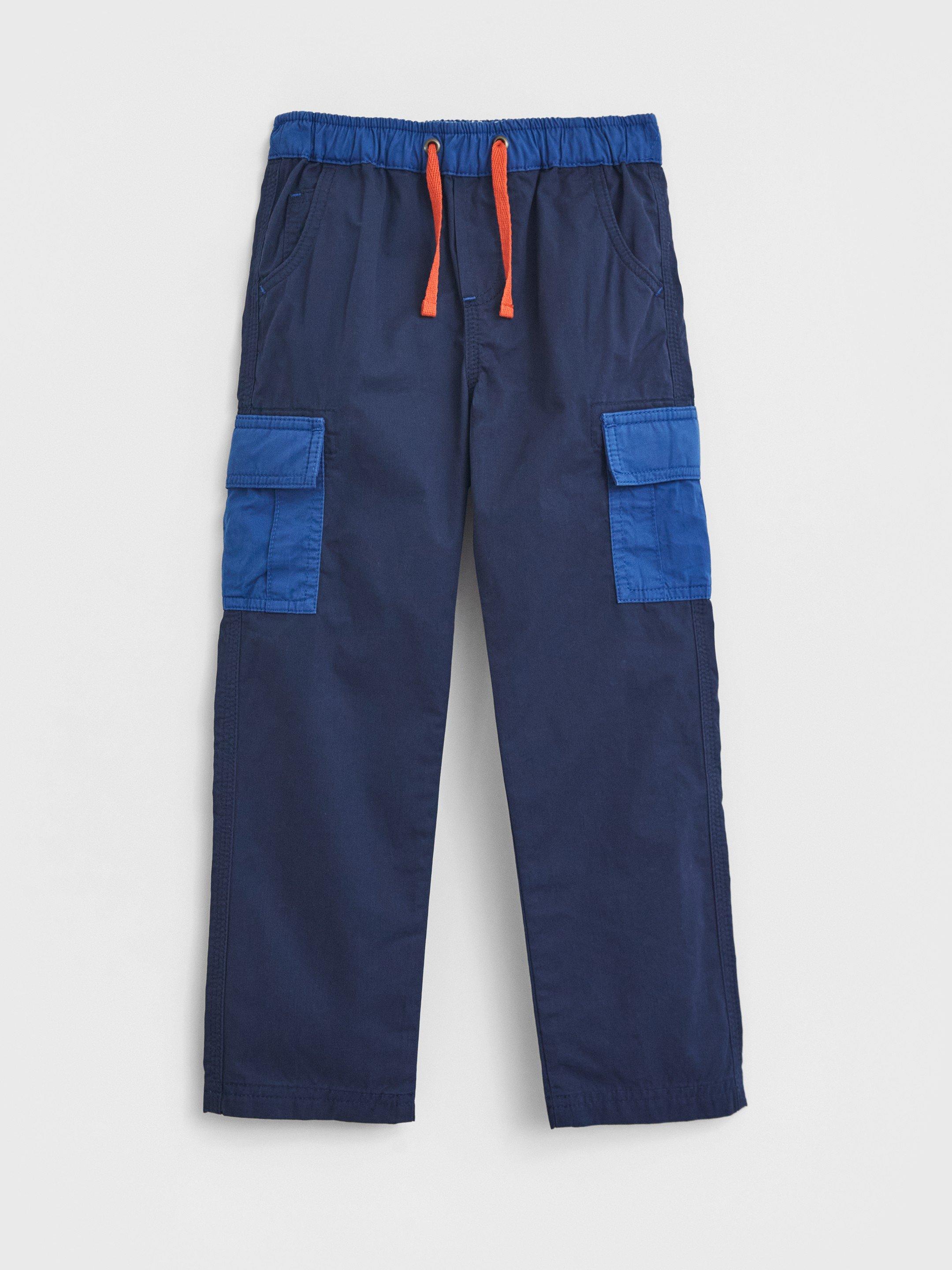 Caleb Cargo Trousers in DARK NAVY - FLAT FRONT