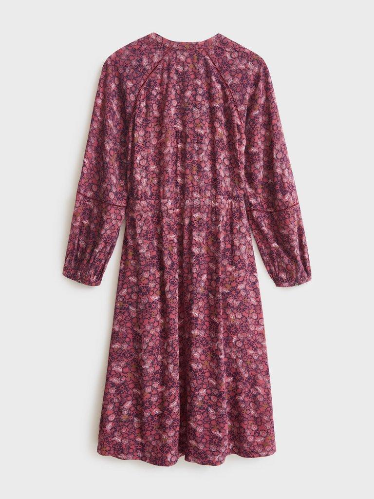 Aubrey Dress in PLUM MLT - FLAT BACK