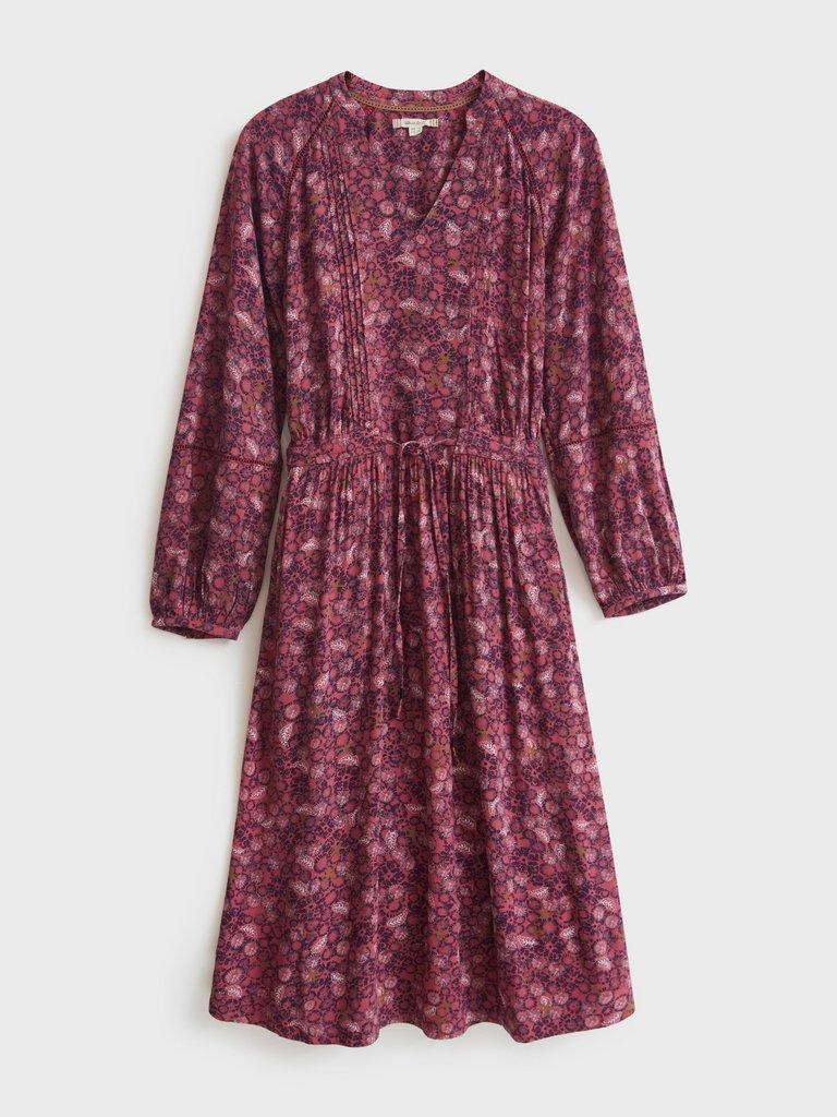 Aubrey Dress in PLUM MLT - FLAT FRONT