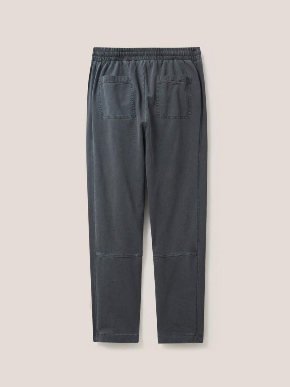 Ava Jersey Jogger in DK GREY - FLAT BACK