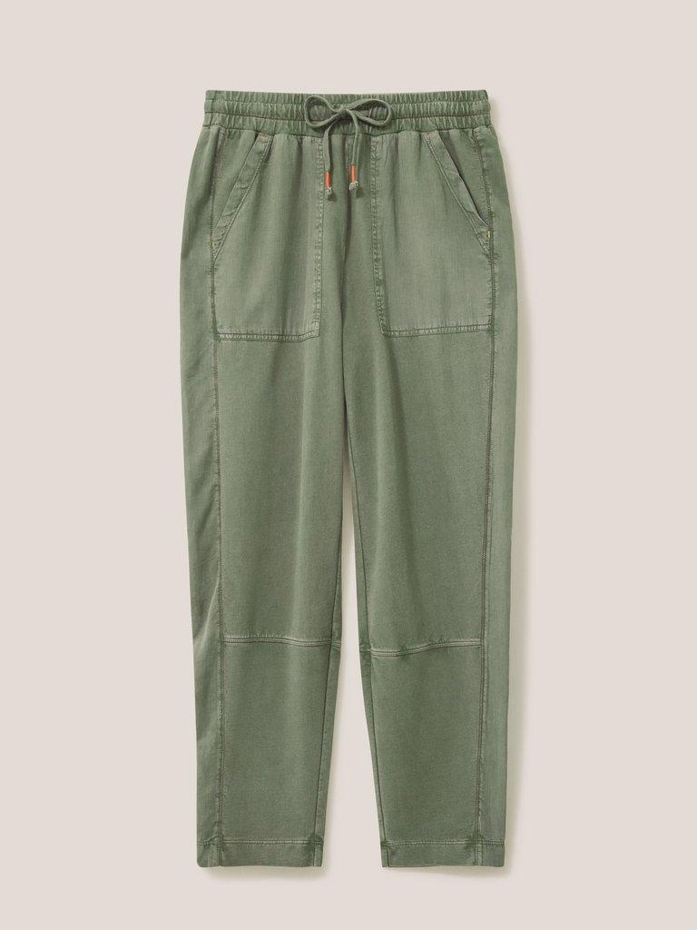 Ava Jersey Jogger in KHAKI GREEN White Stuff