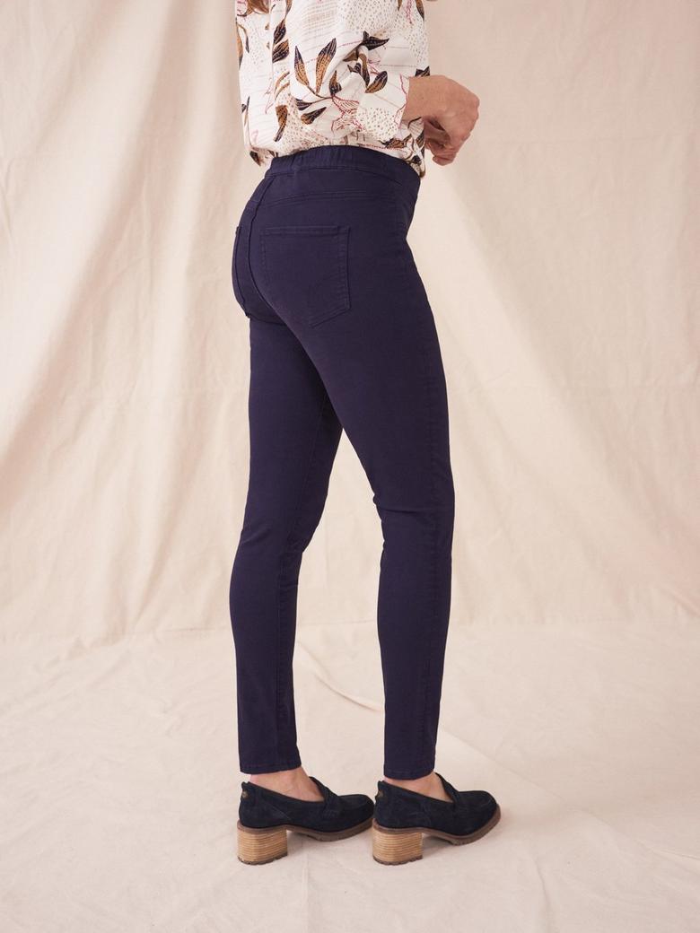 WHITE STUFF Janey Cotton Jeggings in Mid Denim