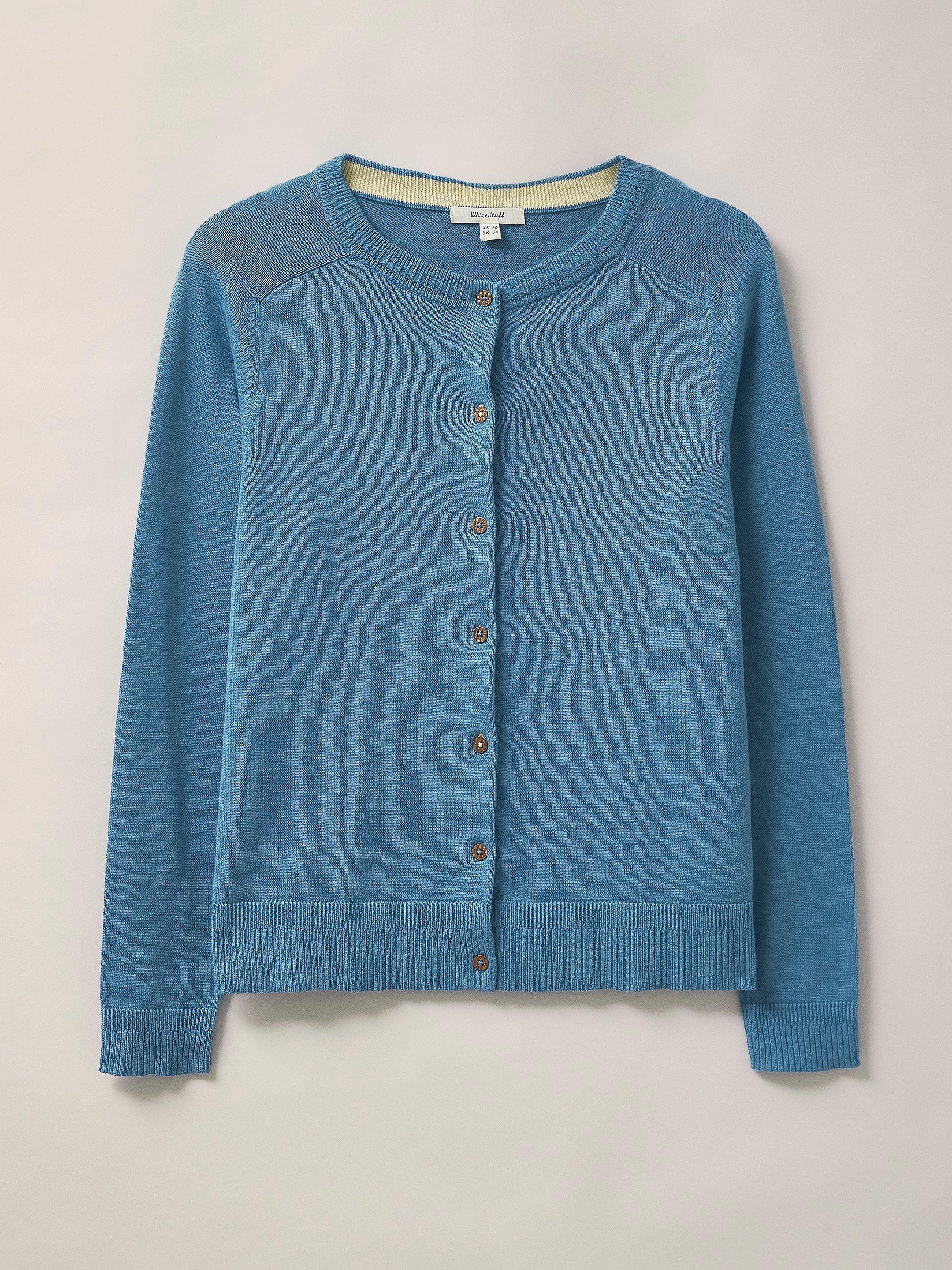 LULU CARDI in MID BLUE