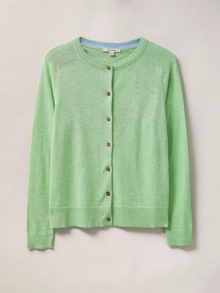 Lulu Cardigan in MINT GREEN - FLAT FRONT