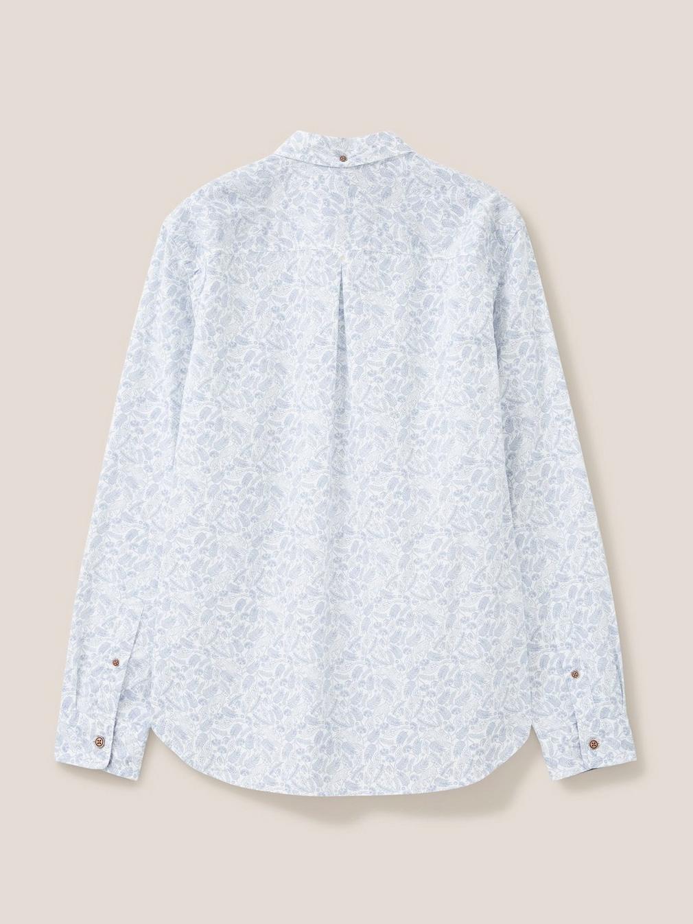 Hare Print Shirt in WHITE MLT - FLAT BACK