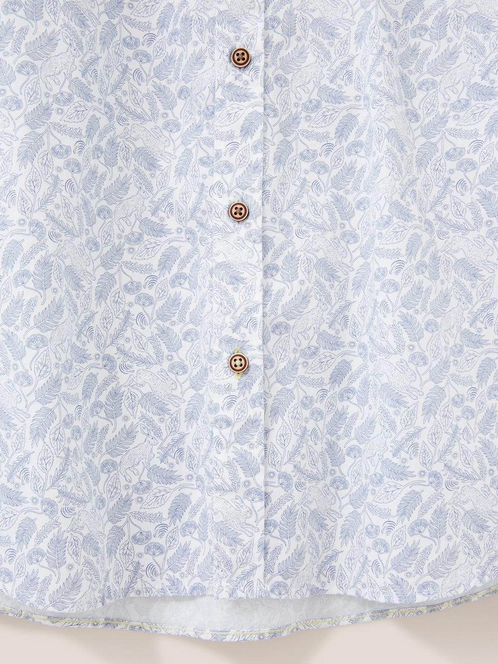 Hare Print Shirt in WHITE MLT - FLAT DETAIL
