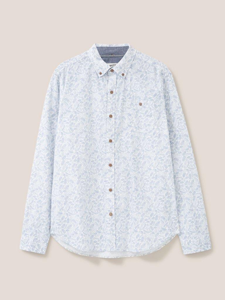 Hare Print Shirt in WHITE MLT - FLAT FRONT