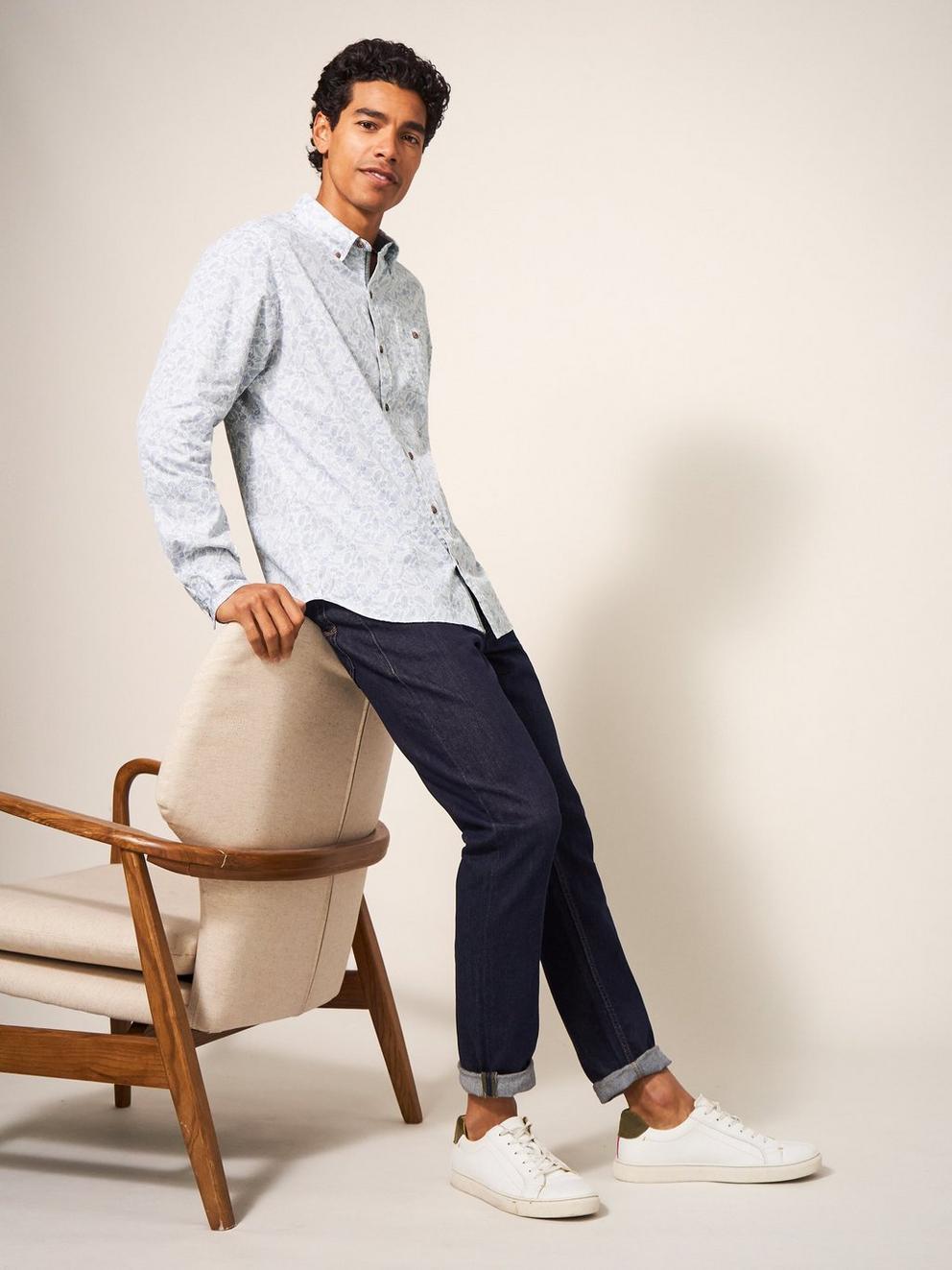 Hare Print Shirt in WHITE MLT - LIFESTYLE