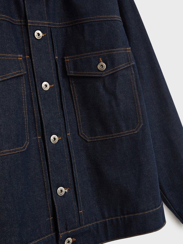 Denim Stanton Jacket in DK DENIM - FLAT DETAIL