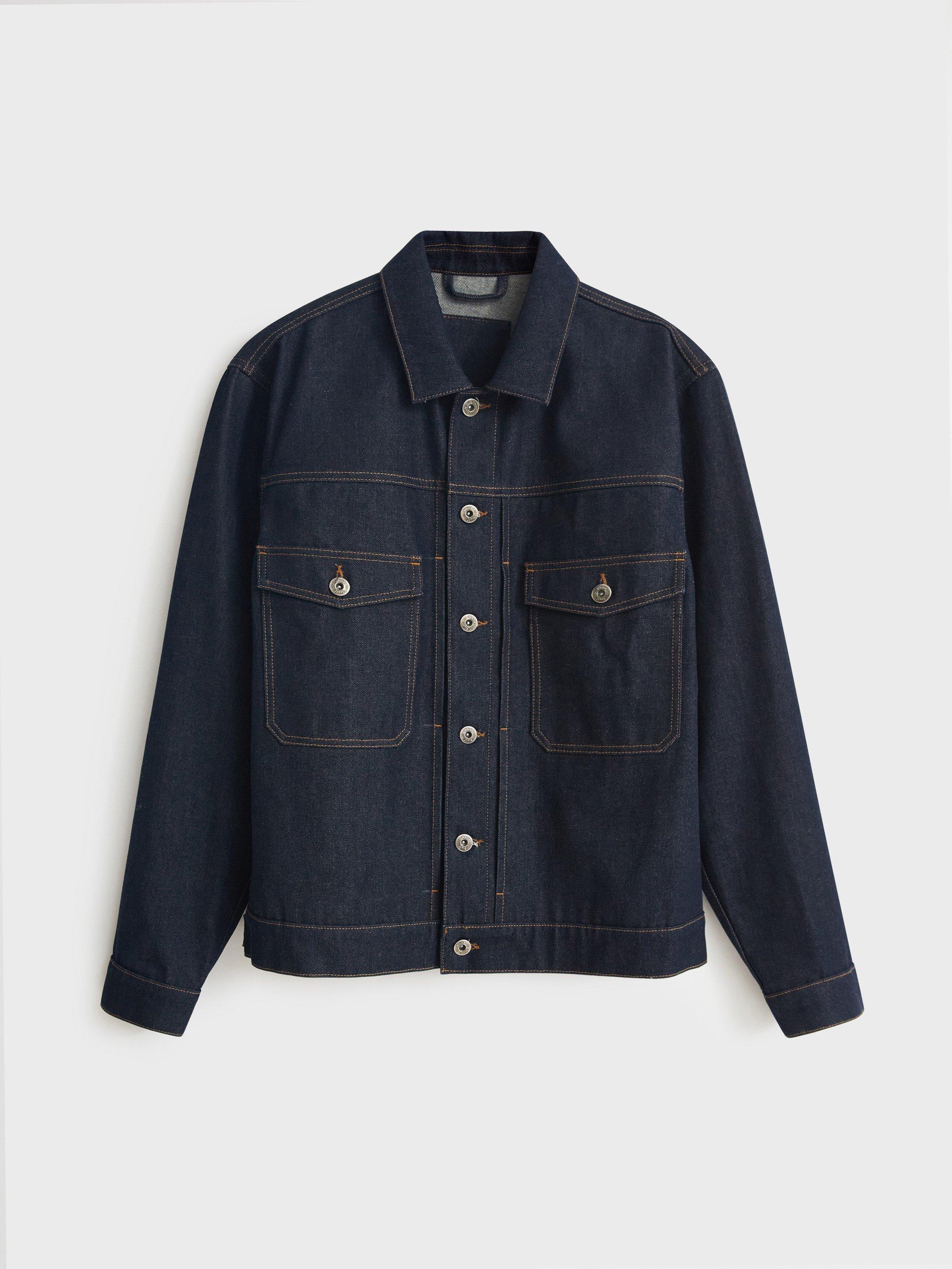 Denim Stanton Jacket in DK DENIM - FLAT FRONT