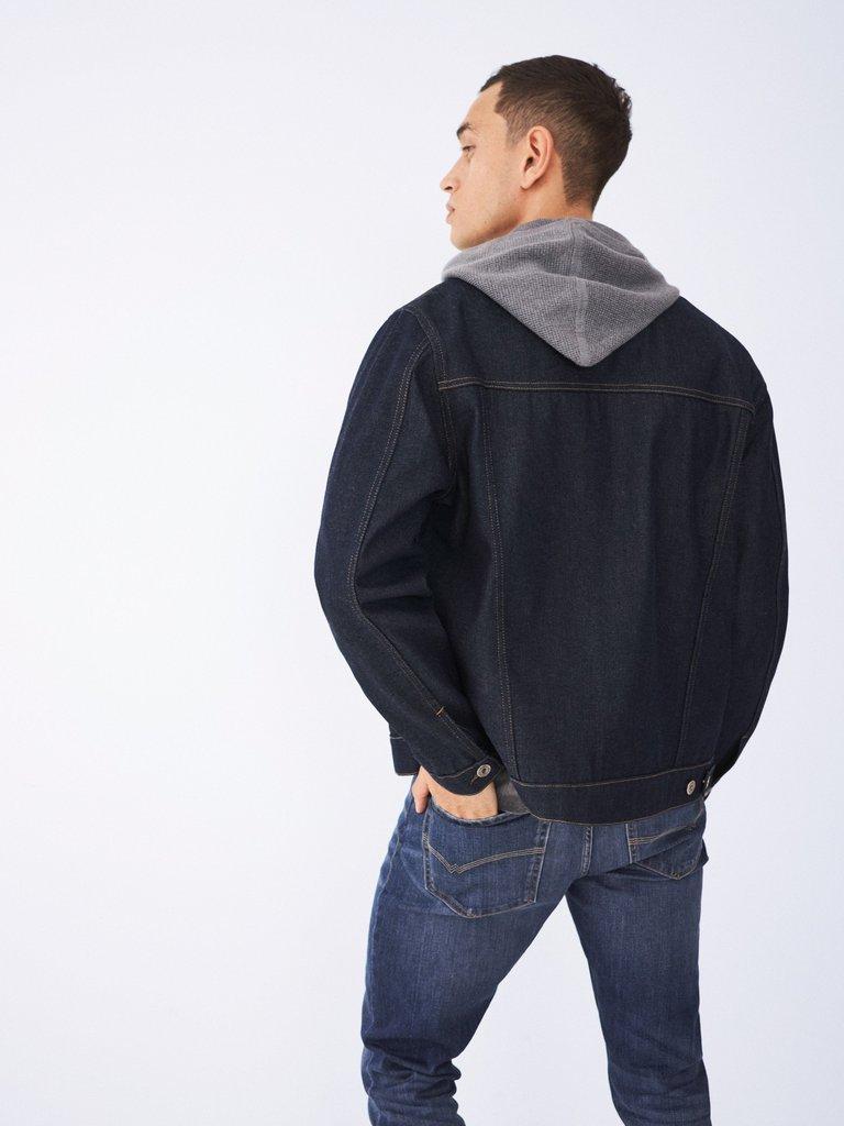 Denim Stanton Jacket in DK DENIM - MODEL BACK
