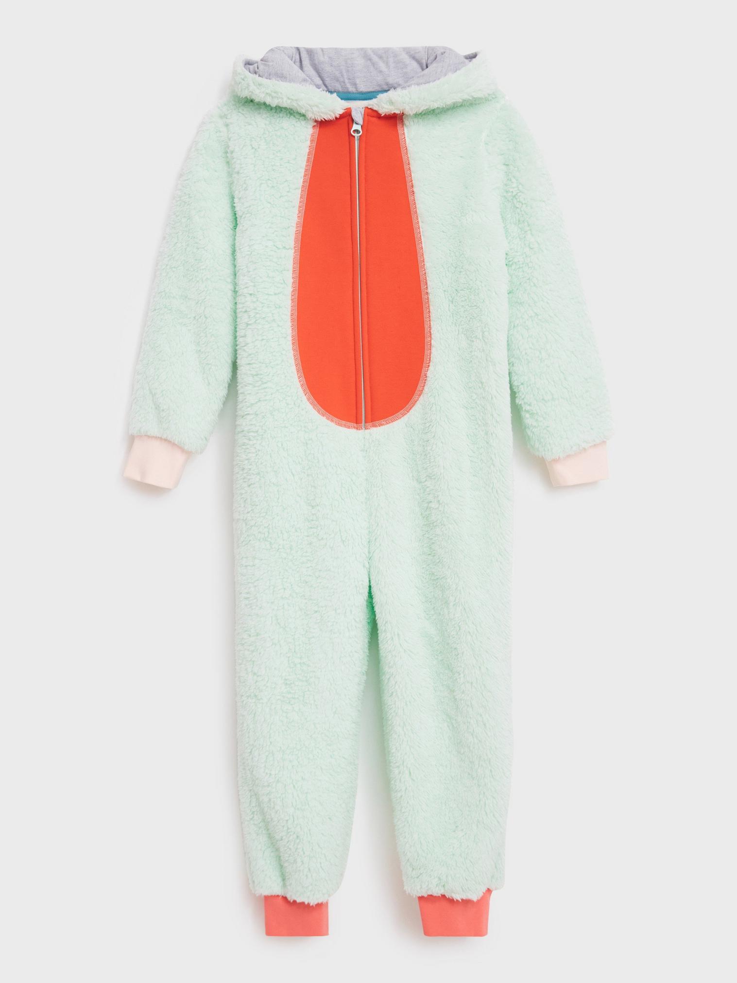 Dino Onesie in LGT TEAL - FLAT FRONT