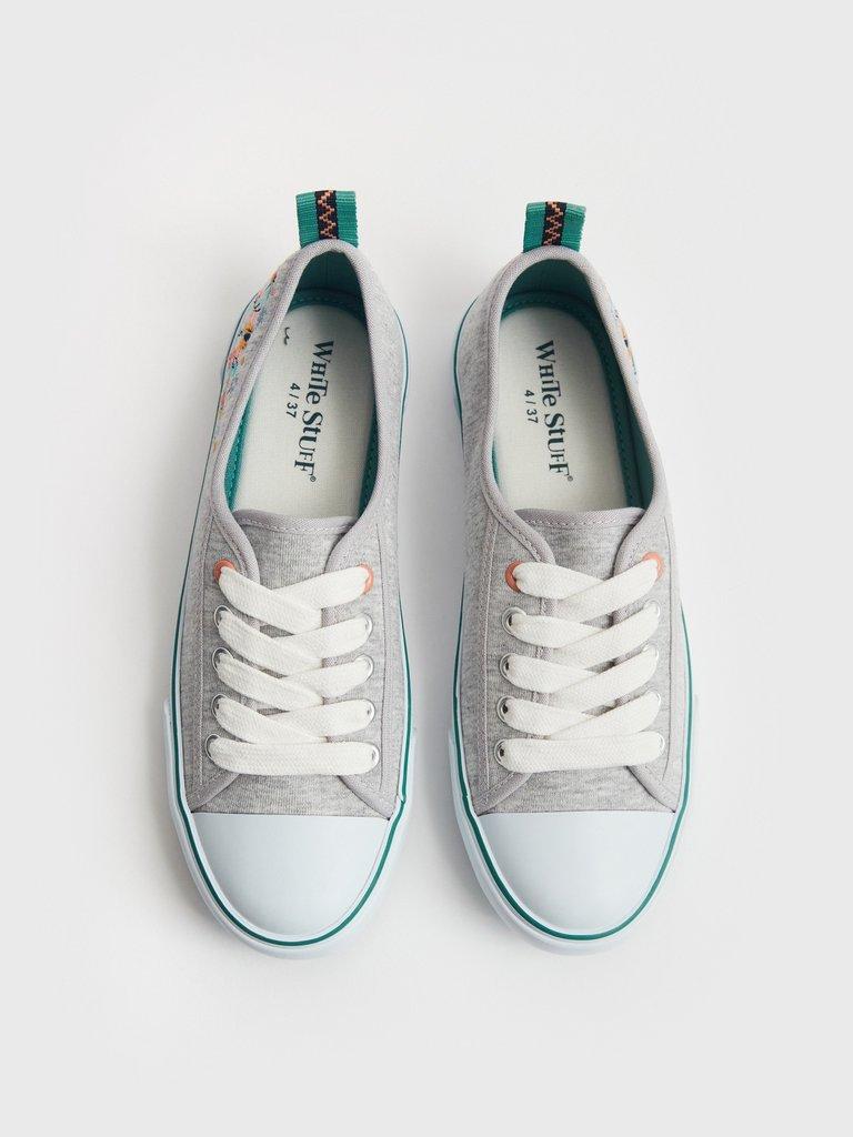 Piper Plimsoll in GREY MLT - FLAT DETAIL