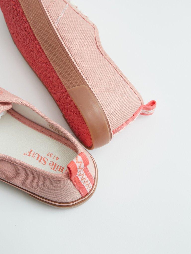 Piper Plimsoll in LGT PINK - FLAT BACK