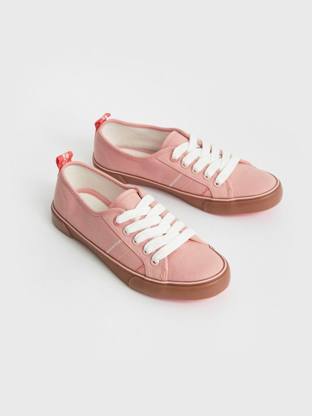 Piper Plimsoll in LGT PINK - FLAT FRONT