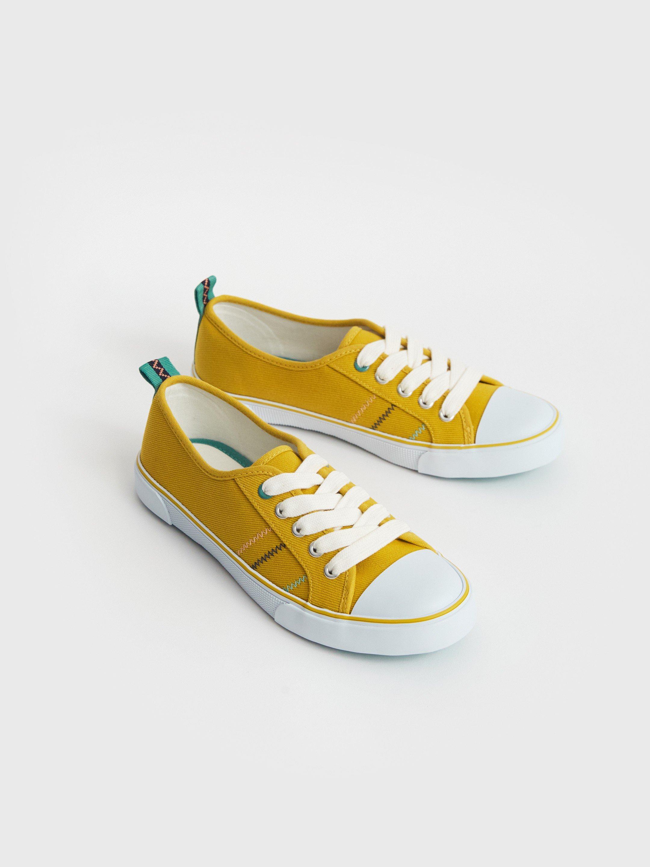 Piper Plimsoll in MID CHARTREUSE | White Stuff