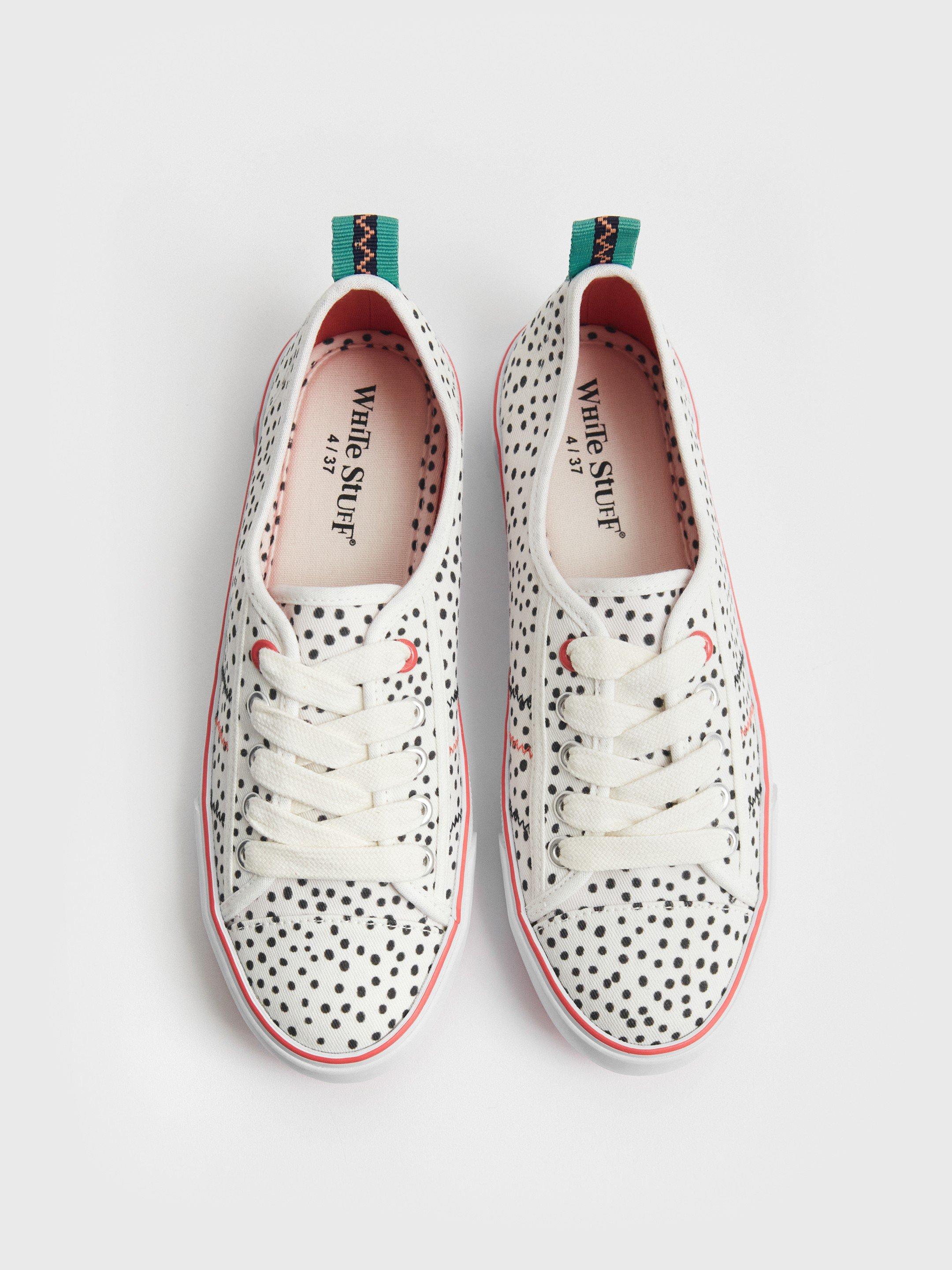 White store stuff plimsolls