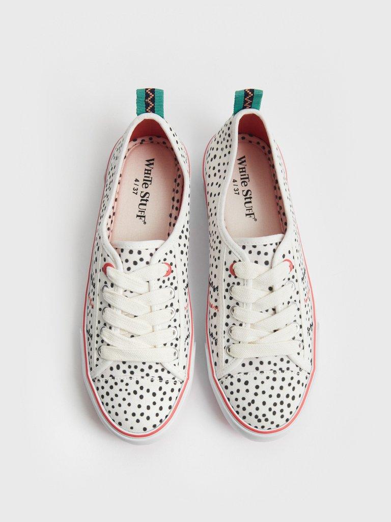 Piper Plimsoll in WHITE PR - FLAT DETAIL