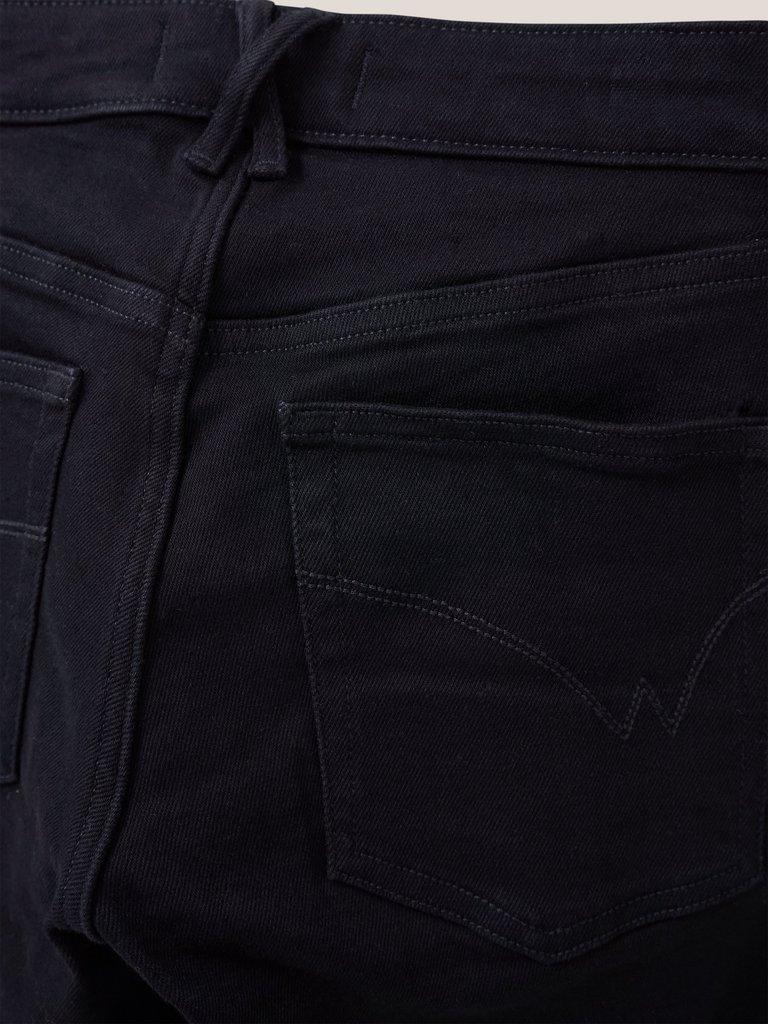 Brooke Straight Jean in BLK DENIM - FLAT DETAIL