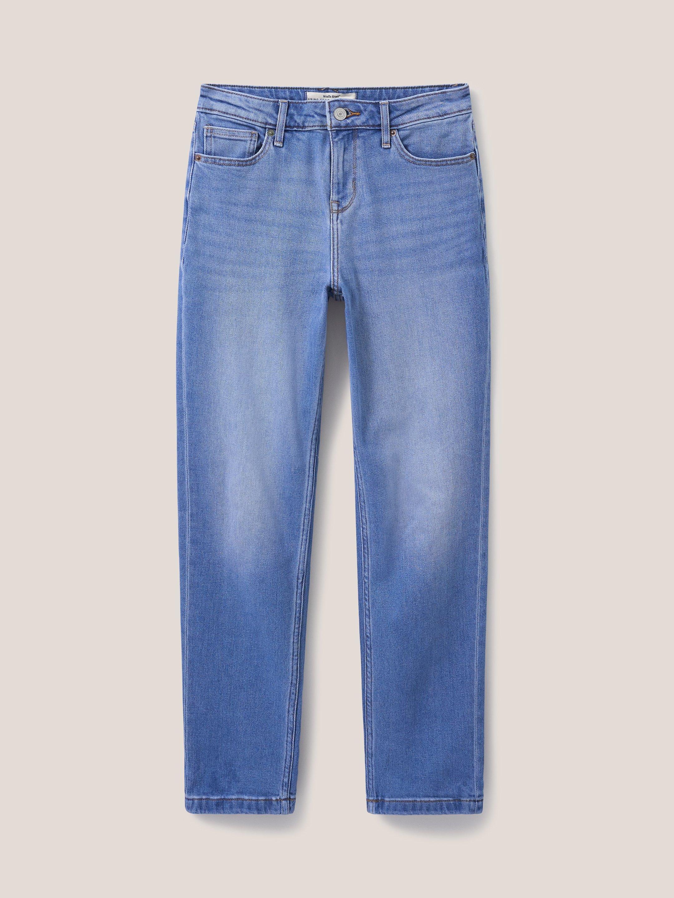 White and blue sales jeans