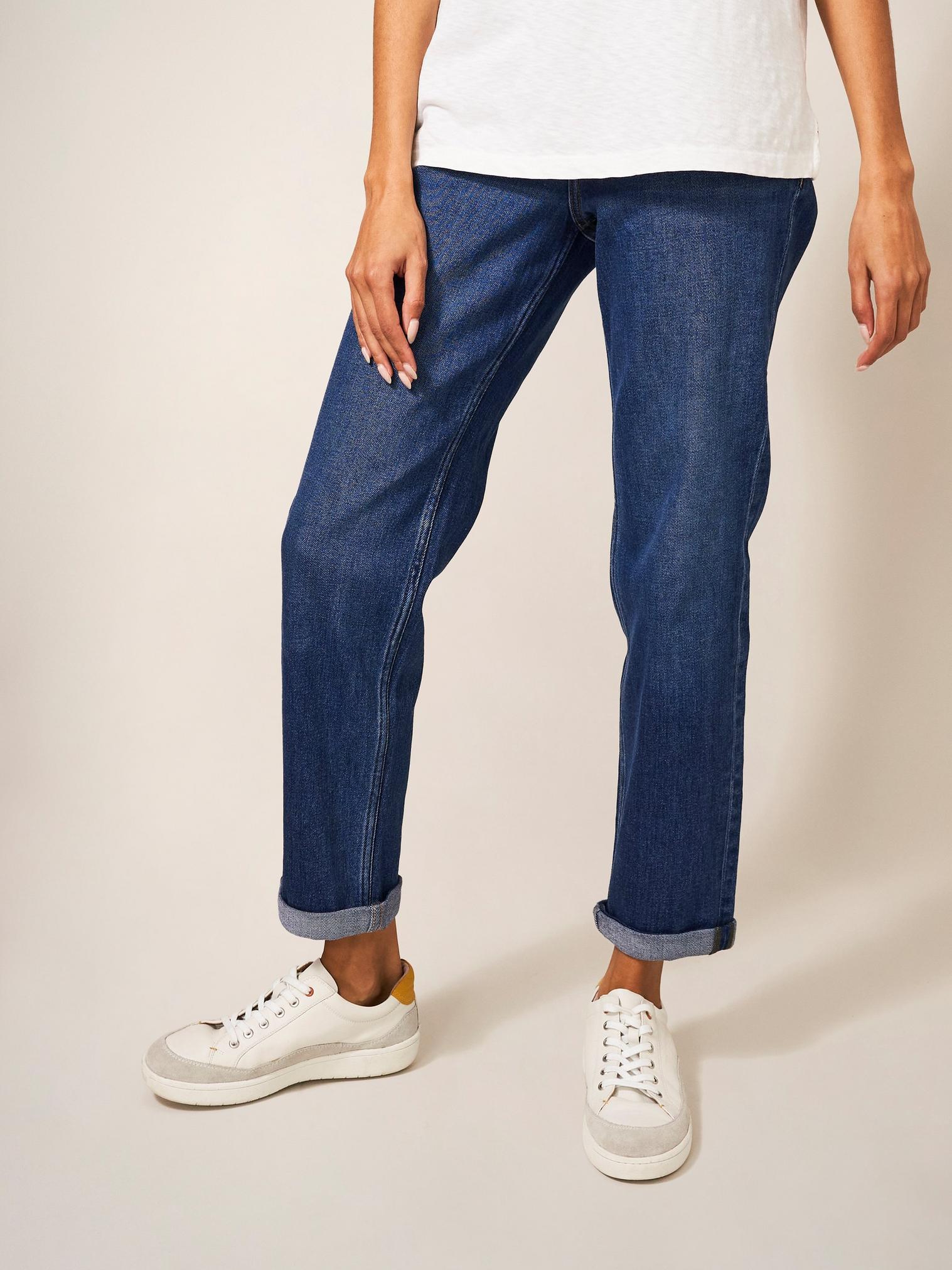 Katy Relaxed Slim Jean in MID DENIM - LIFESTYLE