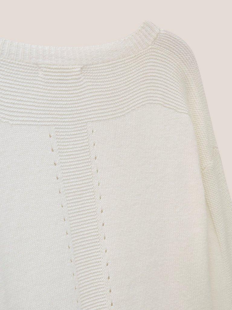 Tilly Jumper in NAT WHITE - FLAT DETAIL