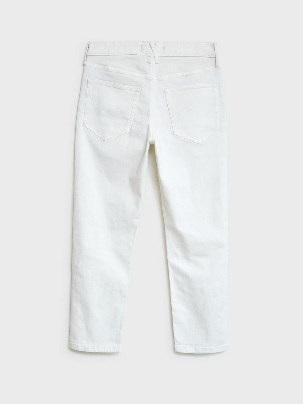 Brooke Straight Crop Jean in NAT WHITE - FLAT BACK