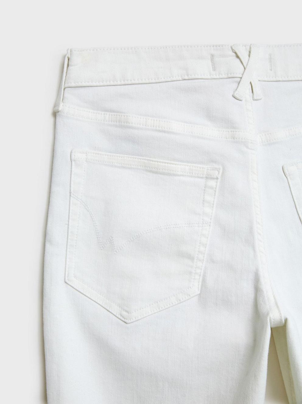 Brooke Straight Crop Jean in NAT WHITE - FLAT DETAIL