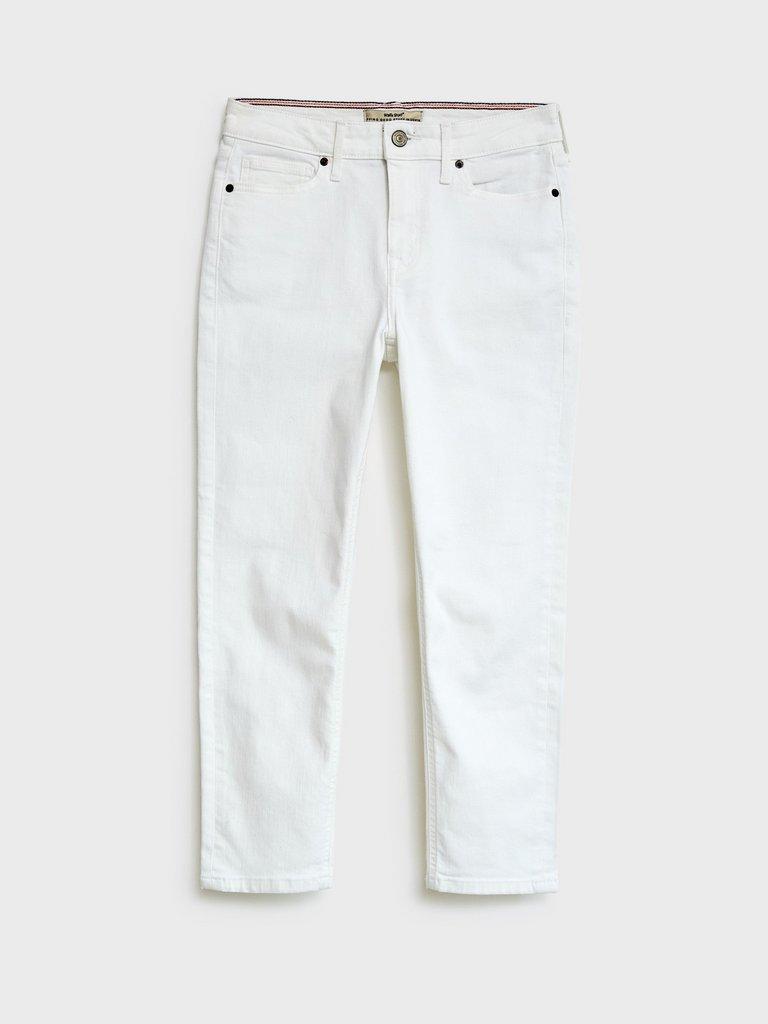 Brooke Straight Crop Jean in NAT WHITE - FLAT FRONT